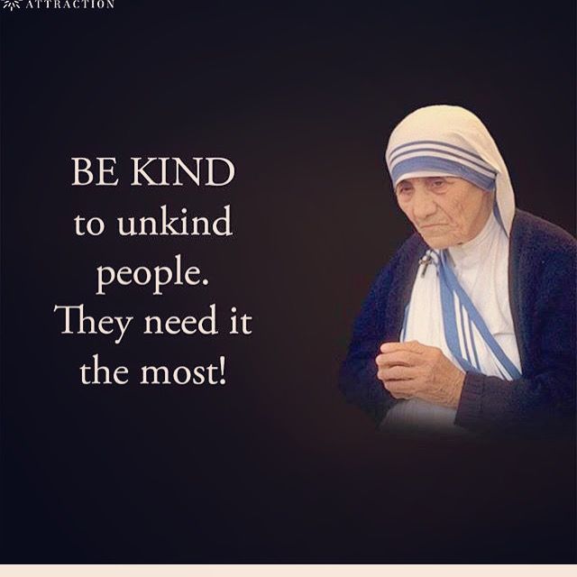 an old woman wearing a blue and white outfit with the words be kind to unwind people they need it the most