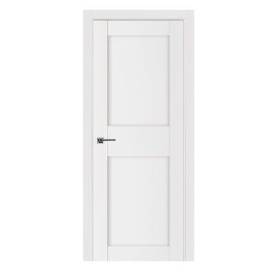 an open white door on a white background