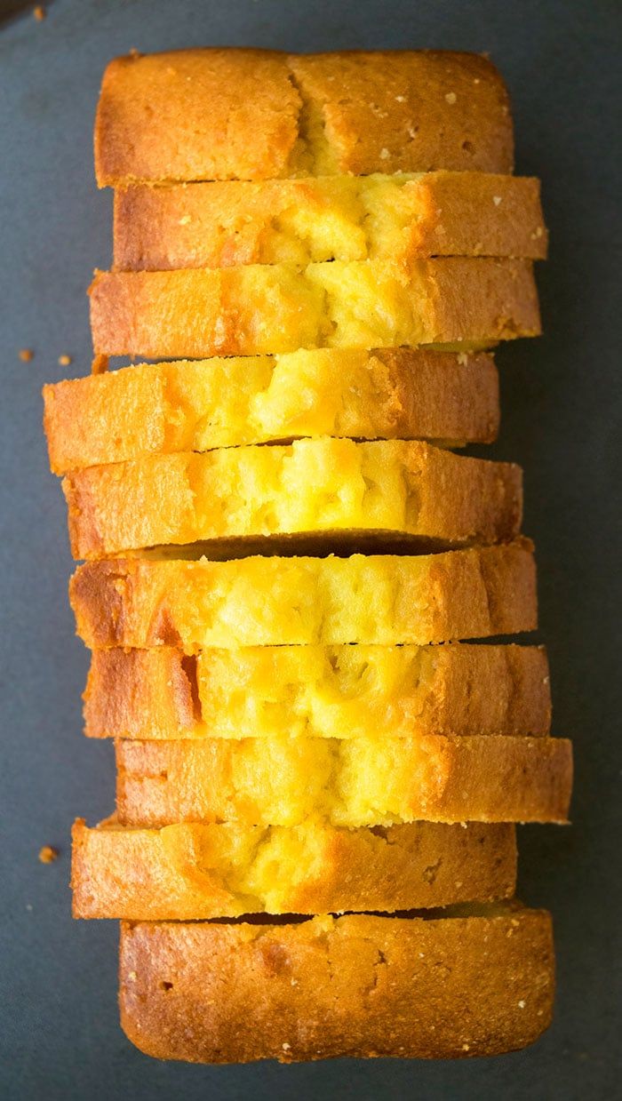 slices of cornbread bread stacked on top of each other