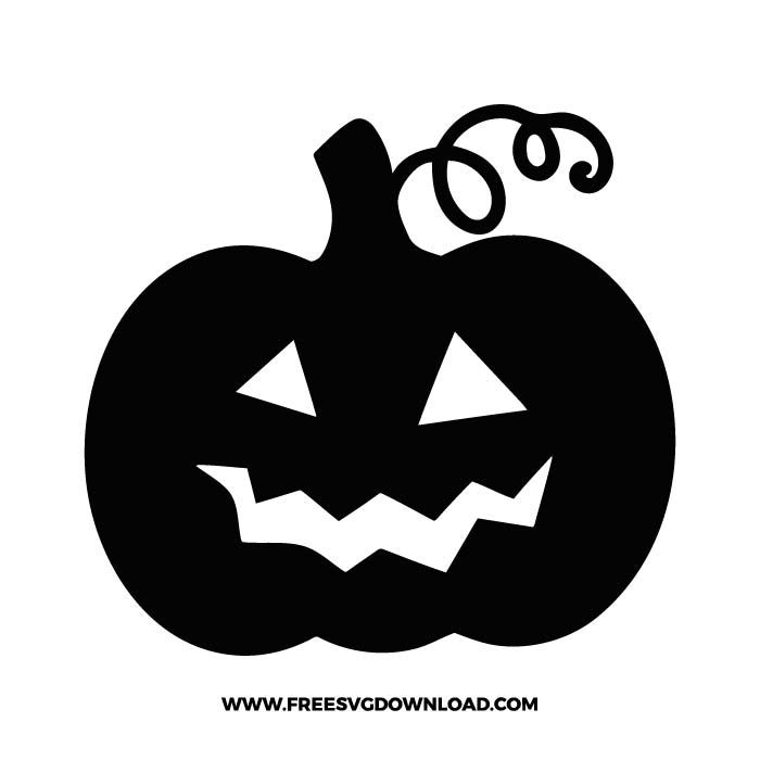 a black and white silhouette of a jack - o'- lantern with the word halloween written on it