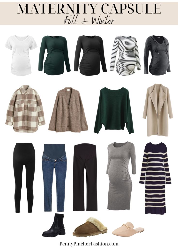 Maternity Capsule Wardrobe New Mom Wardrobe Capsule, Maternity Capsule Wardrobe 2023, Winter Maternity Wardrobe, Winter Fashion For Pregnant Women, October Maternity Outfits, Fall Pregnant Fashion, Winter Maternity Capsule, Fall Outfits Women Maternity, Maternity Outfit Office