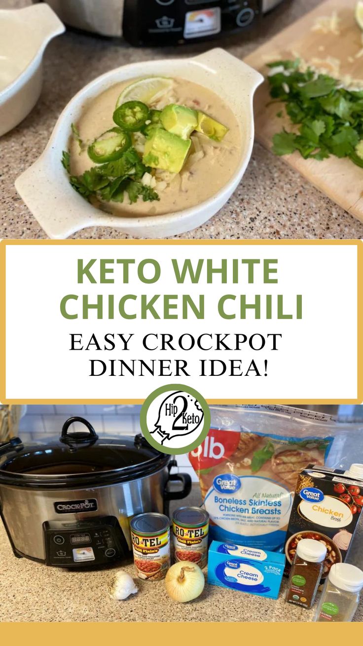 an easy crock pot dinner recipe with chicken and broccoli