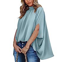 Batwing Sleeve Shirt, Batwing Sleeve Blouse, Casual Wear Women, Sleeves Clothing, Chic Casual, Formal Dresses For Women, Oversized Top, Loose Blouse, Casual Attire