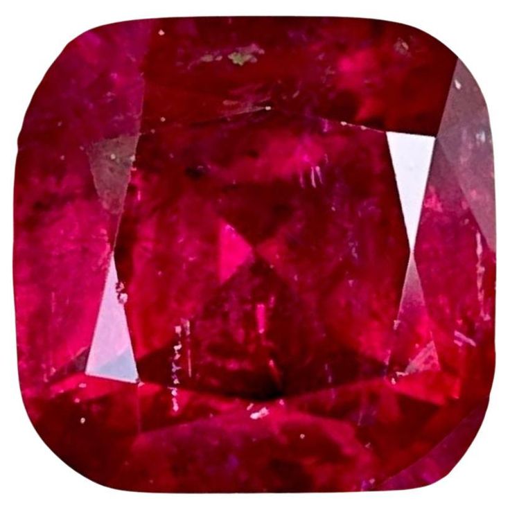 a close up view of a red diamond