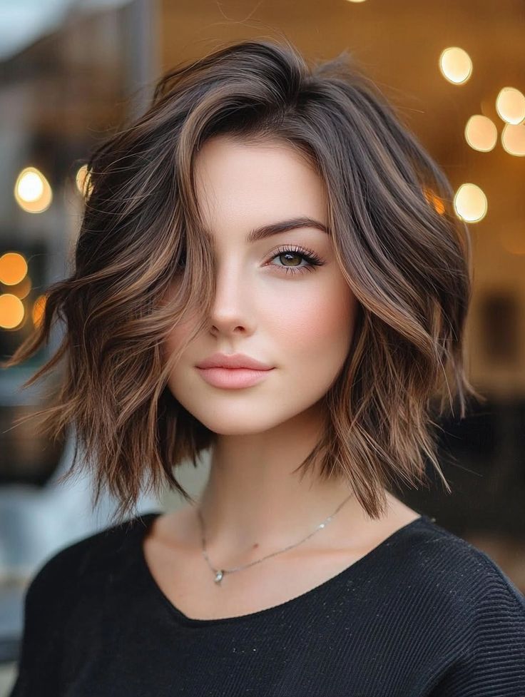 Inverted Bob For Thick Wavy Hair, Brunette Long Bob, Styles Medium Length Hair, Short Silk Press, Silk Press Hairstyles, Long Inverted Bob, Blonde Inverted Bob, Wavy Inverted Bob, Hair Styles Medium Length