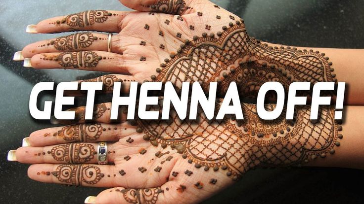 two hands with henna on them and the words get henna off above it