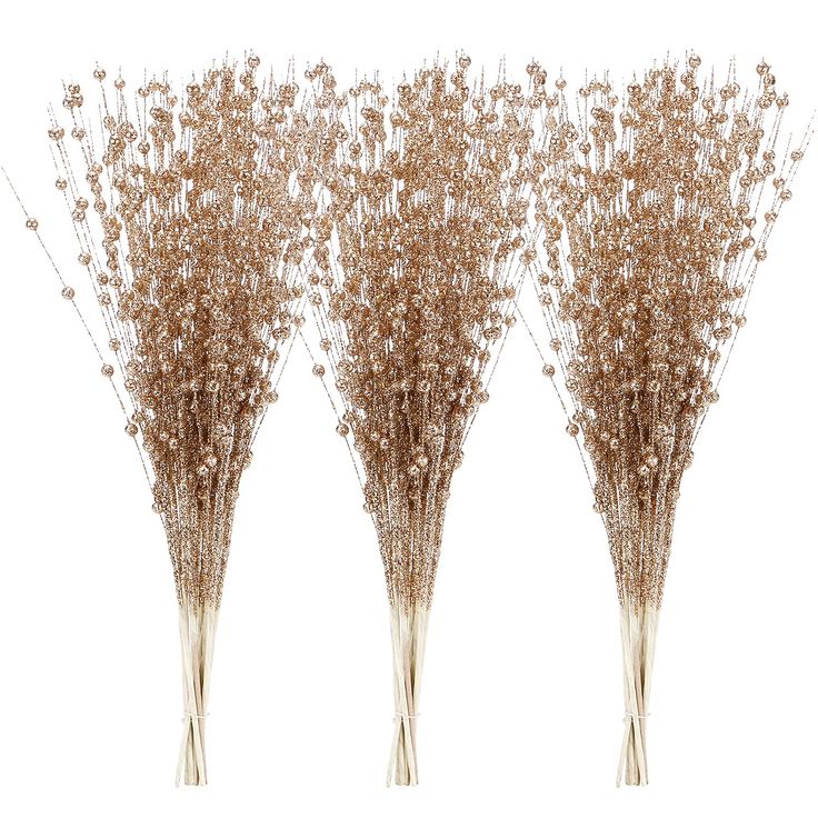 PRICES MAY VARY. Sparkling Glitter Twigs - Add a touch of elegance and fun to your holiday decor with these shimmering berry branches designed for Christmas trees. Use them to cover the top and any empty spaces on your tree for a dazzling effect Versatile Decoration - These branches covered in glitter aren't just for Christmas trees and wreaths! They also make beautiful vase fillers for floral arrangements and greenery centerpieces. Use them to add some sparkle to any decor year-round 17 Inches Branches Christmas Decor, Stem Ornaments, Christmas Tree Small, Silver Chargers, Greenery Centerpiece, Gold Branches, Gold Christmas Decorations, Advent Wreath, Decorative Beads