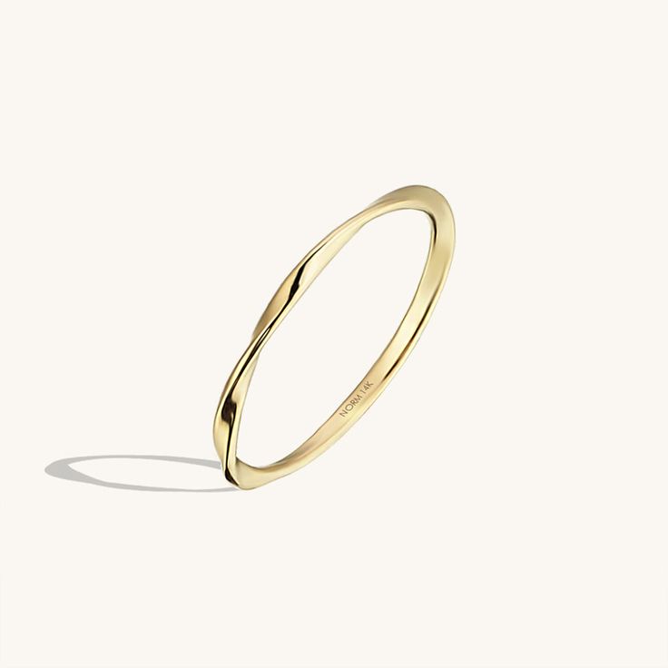 Twist Ring in Gold Luxury Jewelry Brands, Golden Ring, Solid Gold Band, Twisted Band, Twist Ring, Perfect Love, Sell Gold, Gold Piece, Stacking Rings