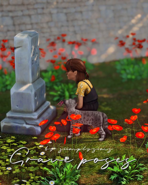 Grave poses Child Version | Siimplysims on Patreon Sims 4 Grave Poses, Child Poses Sims 4, Sims4 Poses, Sims 4 Poses, Sims 4 Couple Poses, Sims 4 Stories, Ts4 Poses, Sims 4 Tattoos, Sims Stories