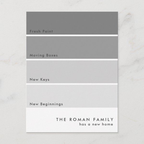 the roman family has a new home in it's color scheme, including gray and white