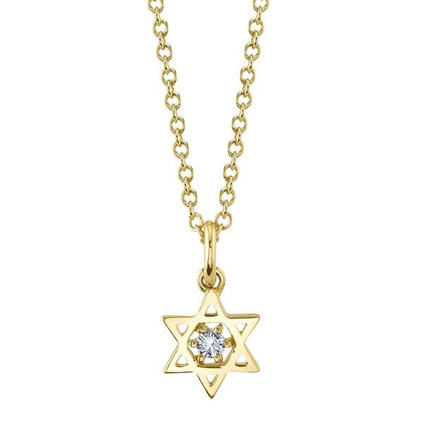 14K Gold Diamond Star Of David Pendant Necklace Natural 0.03 CT Model Number: SDL55025423WY 14k White Gold Star Of David Necklace, Yellow Gold Star Of David Jewelry With Diamond Accents, Dainty Yellow Gold Star Of David Necklace, 14k Yellow Gold Star Of David Necklace, Yellow Gold Charm Necklace With Star Of David Charm, Yellow Gold Star Of David Jewelry For Formal Occasions, Fine Jewelry Yellow Gold Diamond Necklace With Star Charm, Star-shaped Yellow Gold Birthstone Necklace, Yellow Gold Diamond Necklace With Star Charm