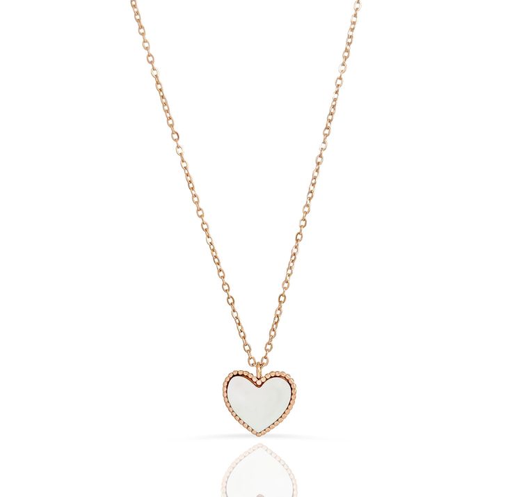 rose gold heart shell pendant necklace waterproof jewelry Shell Heart, Pearl Pendant Necklace, Pearl Shell, Recycled Gold, Rose Gold Necklace, Gold Pendant Necklace, Necklace Length, Pearl Pendant, Gold Plated Jewelry