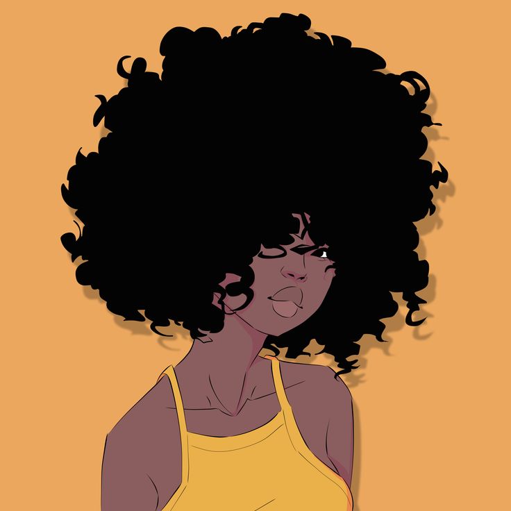 Ebony, Black girl, curly hair, afro girl, digital drawing How To Draw Afro, Afro Girl Drawing, How To Draw Afro Hair, Drawing Afro, Afro Illustration, Afro Hair Drawing, Black Hair Art, Curly Hair Cartoon, Girl Hair Drawing