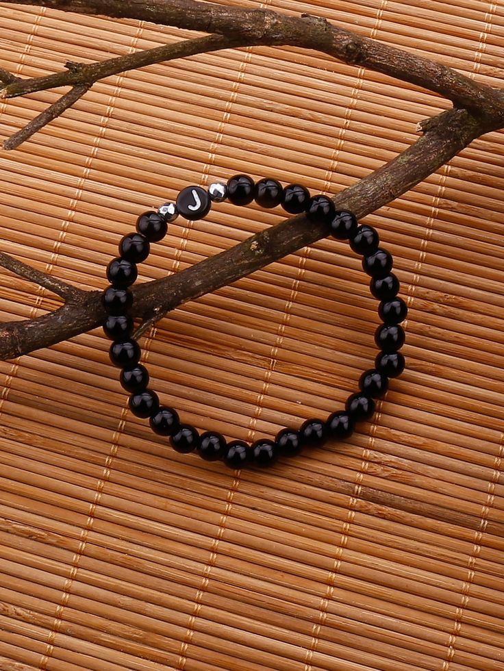 Black Fashionable Collar  Glass   Embellished   Fashion Jewelry Foto Gelang Aesthetic, Boys Beads Bracelet, Bracelet Inspiration Beads Aesthetic, Bracelet For Men Beads, Beads Bracelet Design For Men, Black Bracelet Aesthetic, Men Beaded Bracelet Ideas, Boy Bracelets, Pulseras Ideas