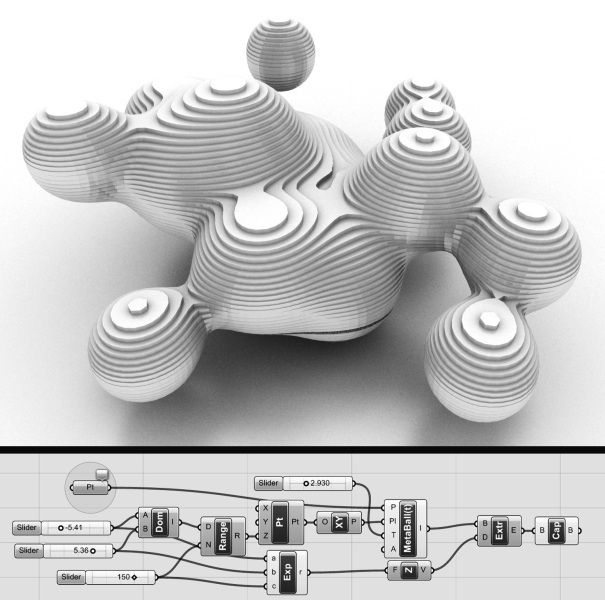 an image of some type of object with wires attached to the top and bottom part