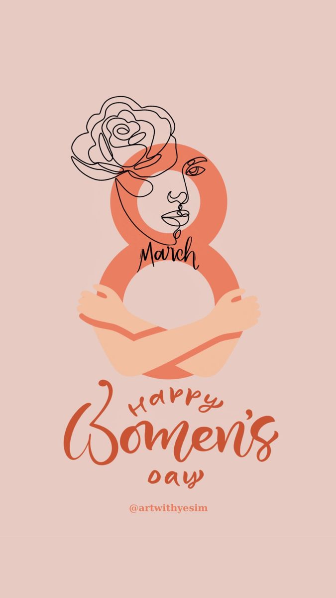 a woman's day poster with the words march on it