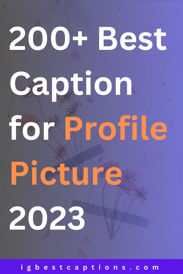 the text reads, 200 + best caption for profile picture 2021 with an image of flowers