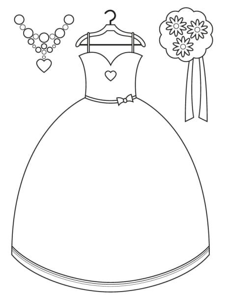 a dress on a hanger with flowers