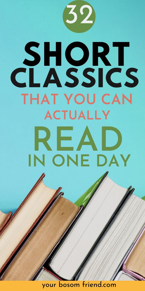 books stacked on top of each other with the title 52 short classics that you can actually read in one day