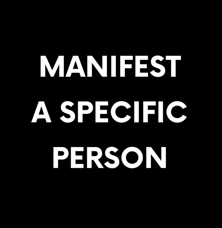 a black and white sign that says manfest a specific person