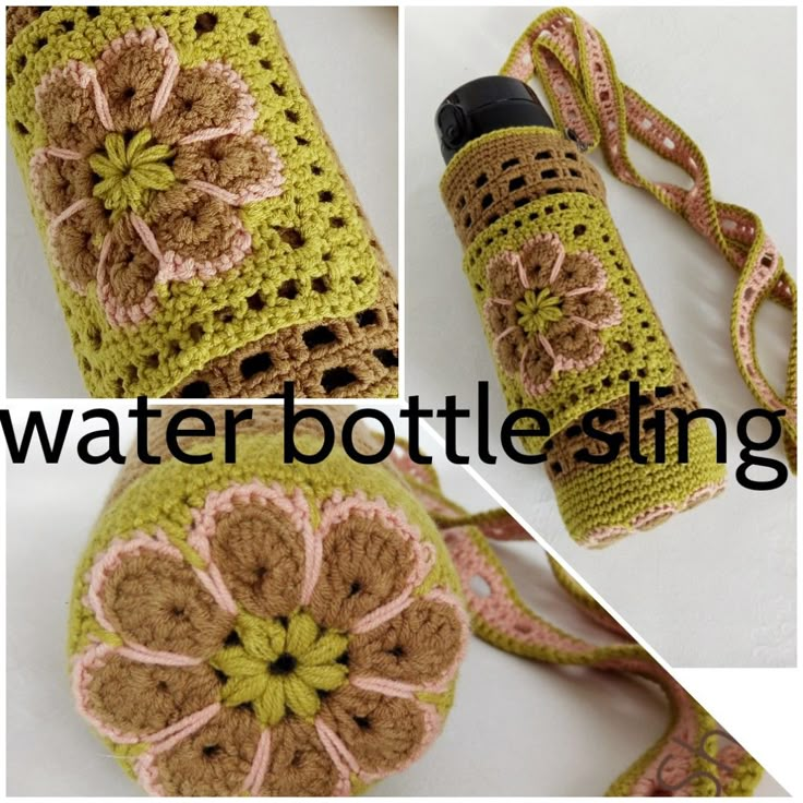 Handbag With our unique handmade water bottle holders, you can show off your individual sense of style and comfort with our crochet-inspired design. Crochet Hydro Flask Holder, Crochet Water Bottle Cover, Bottle Crochet Bag, Water Bottle Crochet Holder, Water Bottle Crochet, Crochet Water Bottle Bag, Water Bottle Holder Crochet, Crochet Bottle Holder, Crochet Water Bottle