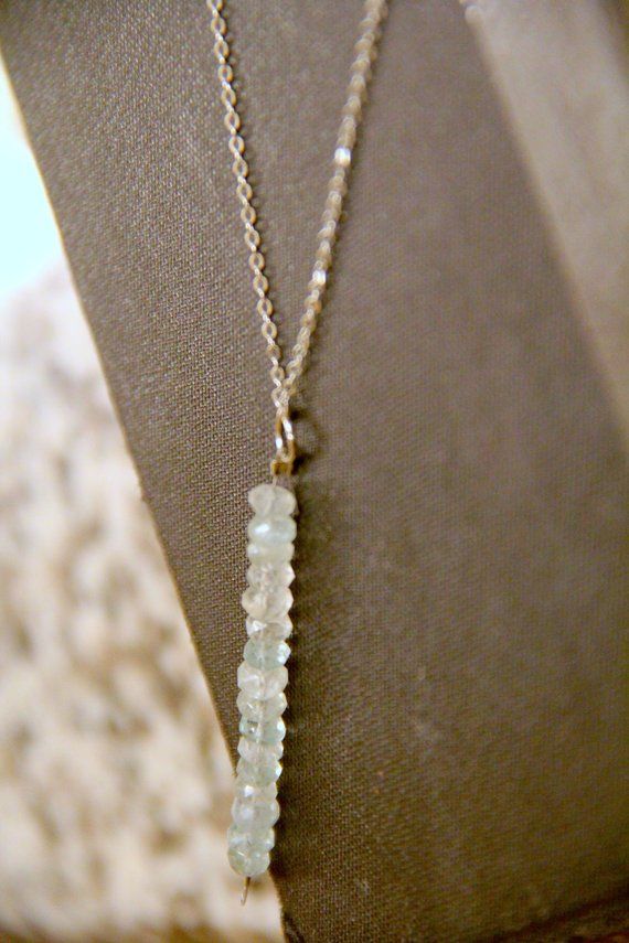 Fluorite Jewelry, Diy Collier, Raw Aquamarine, Aquamarine Necklace, The Necklace, Aquamarine Crystal, Yoga Jewelry, Healing Jewelry, Diy Schmuck