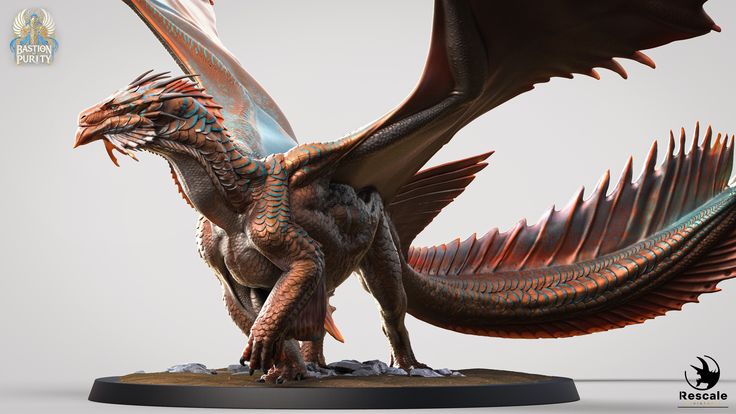 a statue of a dragon is shown on a white background with the caption's name below it