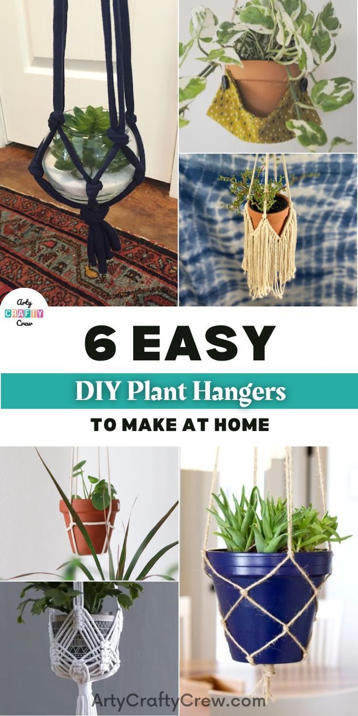 six easy diy plant hangers to make at home