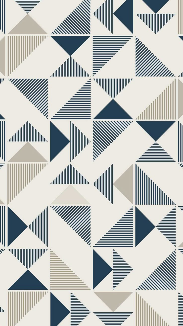 an abstract geometric pattern with lines and triangles in shades of blue, beige and white