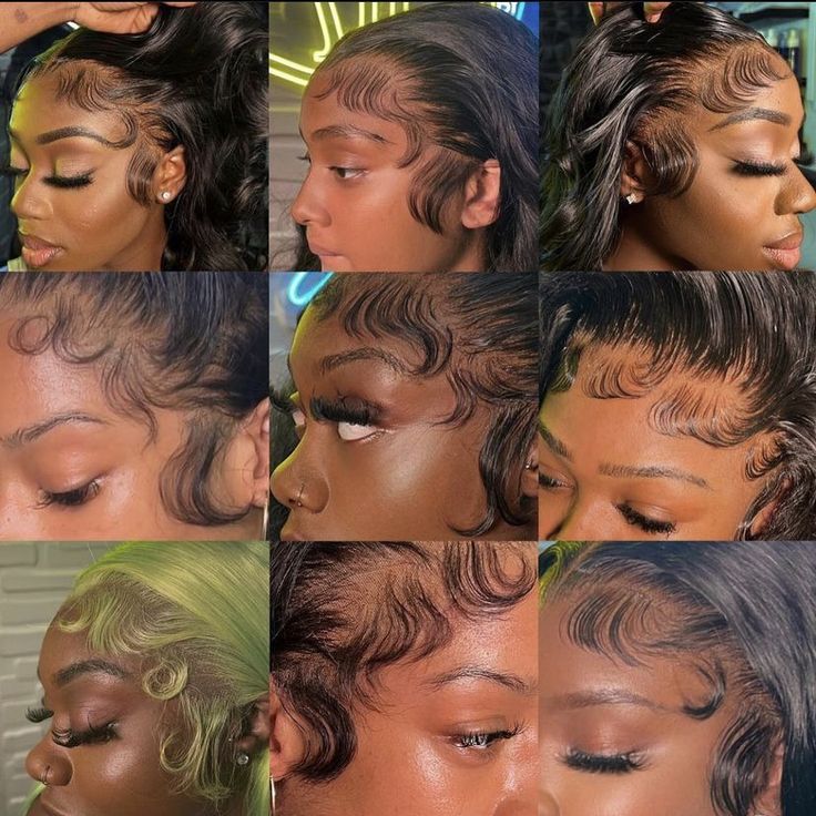 Black Baby Hairstyles, Hair Stripping, Frontal Wig Hairstyles, Edges Hair, Body Wave Wig, Body Wave Hair, Hair Collection, Locs Hairstyles, Straight Human Hair