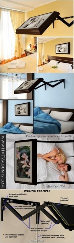 an advertisement for a bed frame with pictures and instructions on the bottom, below it