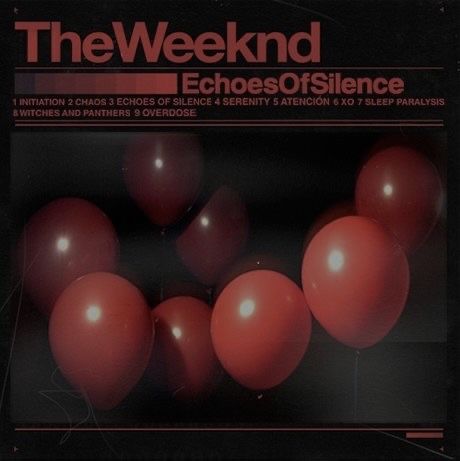 the weeknd album cover with red balloons floating in the air and on top of each other