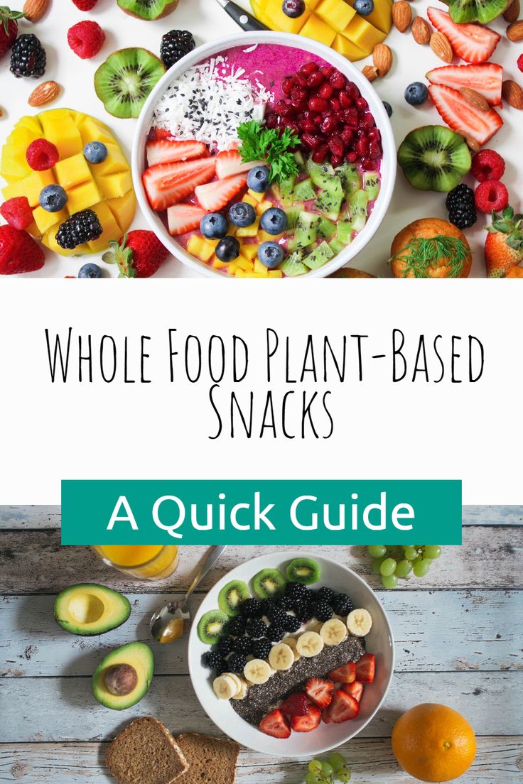 the whole food plant - based snacks guide