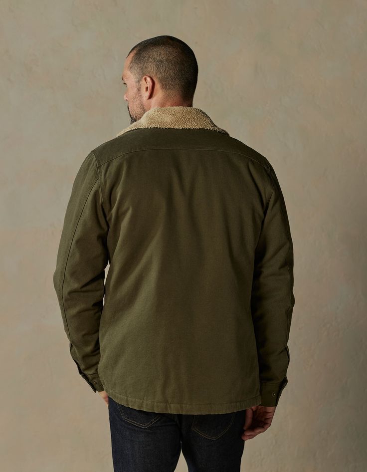 Meet the modern take on the classic canvas chore coat. We've paired ultra-sturdy duck canvas with soft, high comfort brushed flannel for a jacket that's comfortable on the inside, and tough on the outside. This jacket is modern and stylish enough to wear downtown, but don't let its good looks fool you - it's just as at home carrying an armload of firewood as it is sampling microbrews. Overshirt Women, Fall Color Trend, Chore Coat, Workwear Jacket, Duck Canvas, Everyday Dresses, Short Shirts, Sweater Pants, Outerwear Sweater