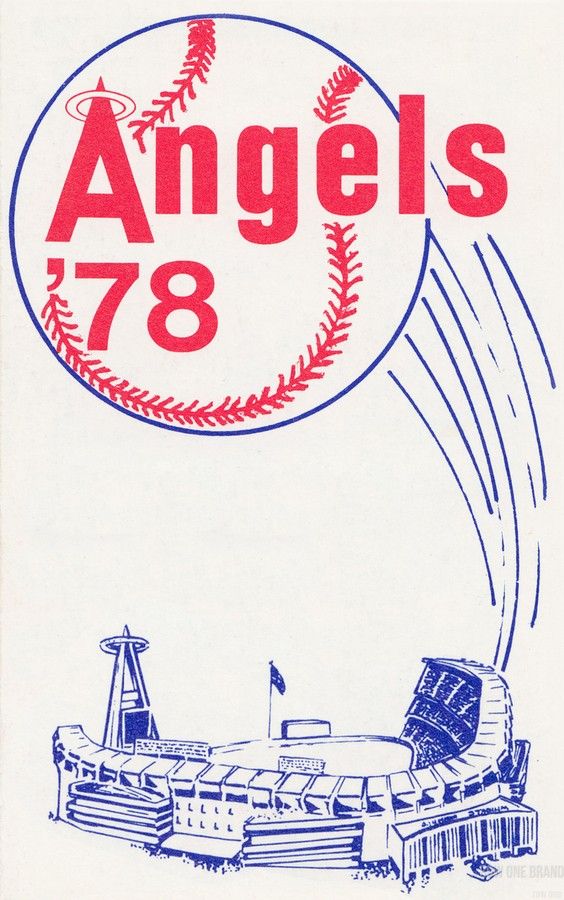 an advertisement for the angels'78 baseball team