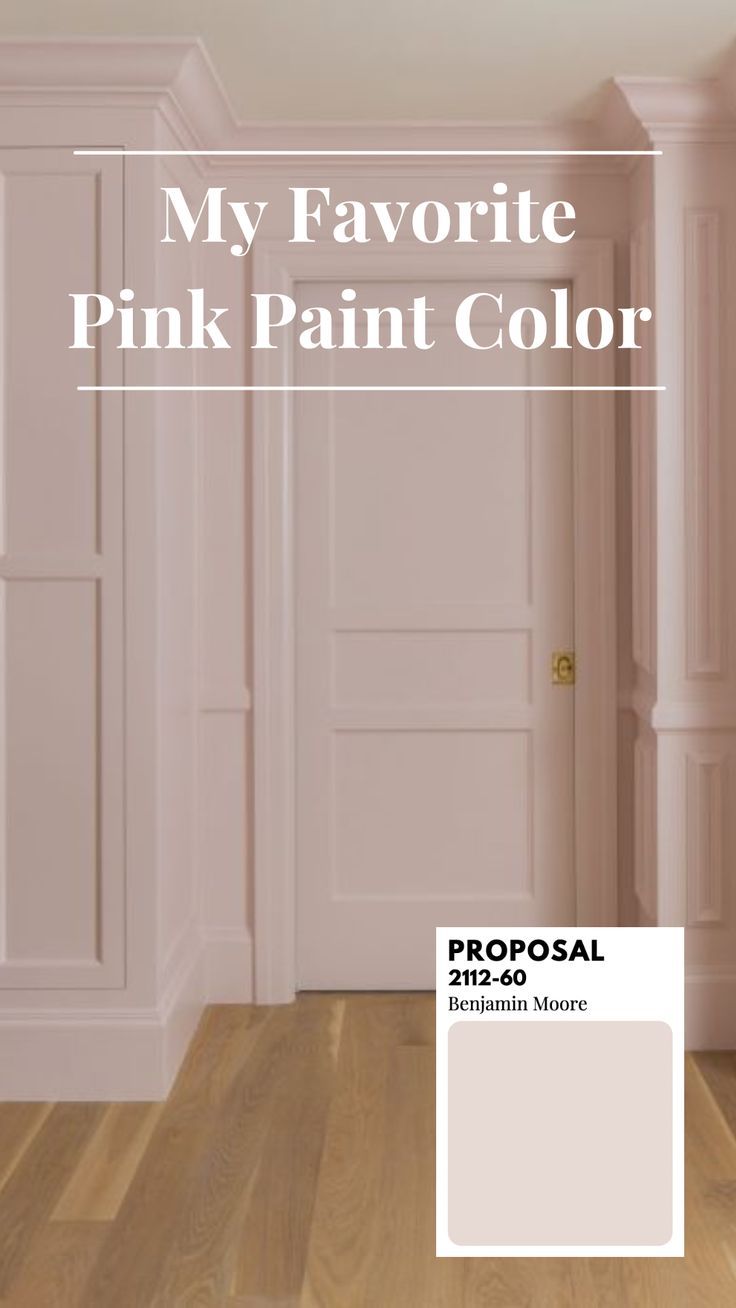 Pretty pink bedroom painted in Proposal by Benjamin Moore. Pink Paint Color, Pink Paint Colors, Bedroom Color, Girls Bathroom, Pink Paint, Big Girl Rooms, Paint Colors For Home, Room Colors, Interior Paint