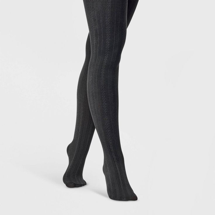 Bring both comfort and style to cool-weather days with these Cable Fleece-Lined Tights from A New Day™. These cable fleece-lined tights are crafted from soft knit fabric with a hint of stretch for comfortable wear, while the opaque finish and built-in briefs provide extra coverage. Plus, they feature a high-waisted cut for a sculpted, figure-flattering silhouette. Wear these closed-toe tights with a miniskirt and chunky sweater or a dress along with heels for an eye-catching look. A New Day™: St Fleece Lined Tights, Warm Tights, Cable Knit Tights, Lined Tights, Black Opaque Tights, Floral Tights, Shaping Tights, Tights For Women, Knit Tights