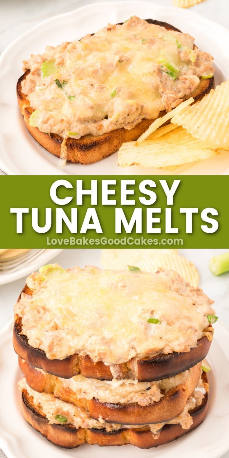 cheesy tuna melts pin collage Chaffle Tuna Melt, Fancy Tuna Sandwiches, Tunamelt Sandwich Recipe, Hot Tuna Sandwich, Tuna Melts Recipe, Tuna Melts In The Oven, Grilled Tuna Sandwich, Tuna Fish Sandwich Recipe, Tuna Sandwich Recipes