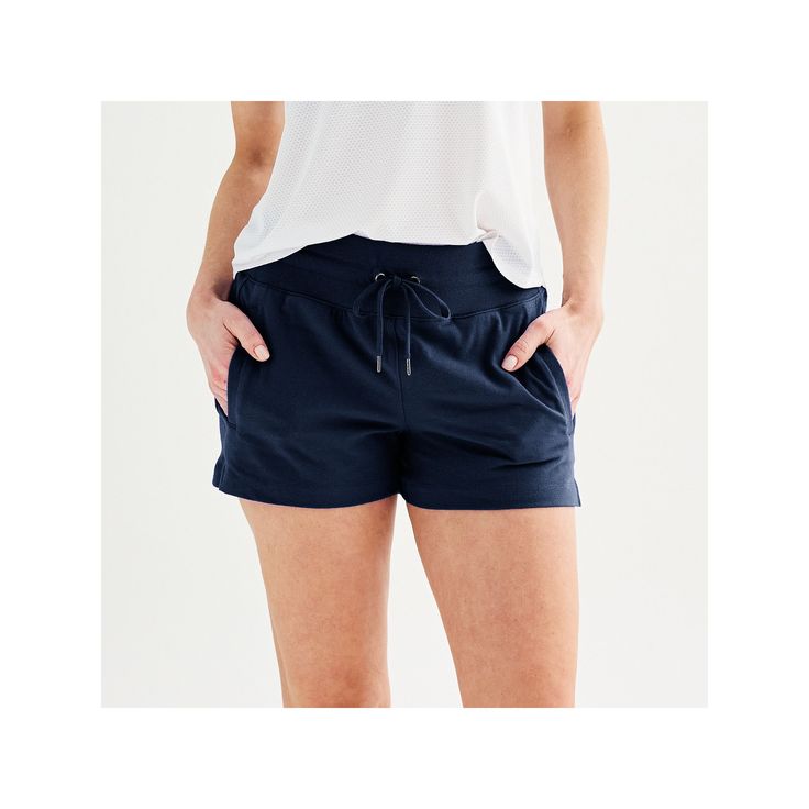 Whether you're at the gym or running errands, you'll look active-chic in these Women's Tek Gear® 3.5-in. Essential Shorts. Whether you're at the gym or running errands, you'll look active-chic in these Women's Tek Gear® 3.5-in. Essential Shorts. TECHNOLOGIES & FEATURES Moisture-wicking technology Two pocketsFIT & SIZING 3.5-in. inseam Covered elastic waistbandFABRIC & CARE 55% cotton, 37% polyester, 8% spandex Machine wash ImportedRESPONSIBLE Supports more sustainable cotton farming Water-saving Casual Sweat Resistant Activewear Shorts, Casual Sweat-resistant Short Activewear, Casual Short-length Sweat-resistant Activewear, Casual Stretch Shorts With Sweat Resistance, Casual Sweat-resistant Short Bottoms, Navy Athleisure Activewear With Built-in Shorts, Basic Solid Athletic Shorts For Sports, Navy Athleisure Activewear, Short Length, Athleisure Running Shorts Relaxed Fit