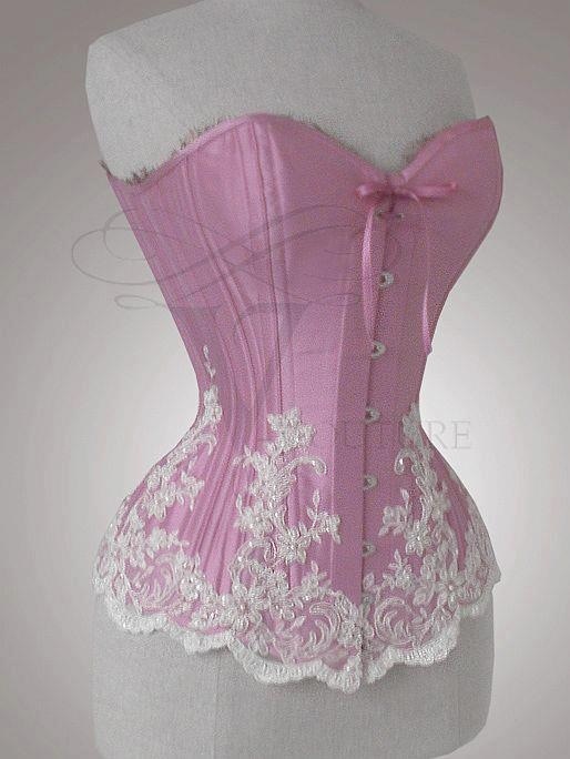 / Modern Corset, Custom Corsets, Corset Costumes, Corset Pattern, Pink Corset, Corset Fashion, Overbust Corset, Corsets And Bustiers, Beautiful Lingerie