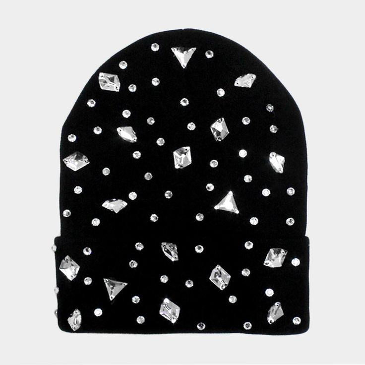 • Size : 7.5" X 8.5"• Material : 100% Acrylic• Bling Beanie Hat