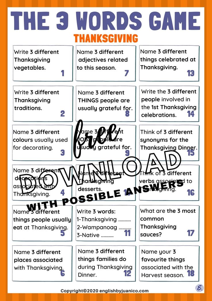 the 3 words game for halloween with free printables and instructions to help kids learn how