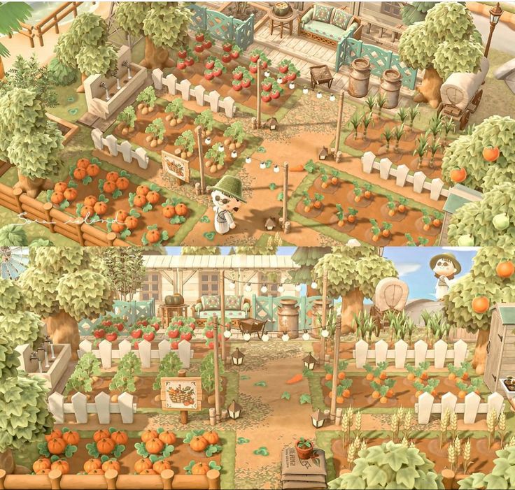 the farm is full of many different types of vegetables and fruit in this screenshot