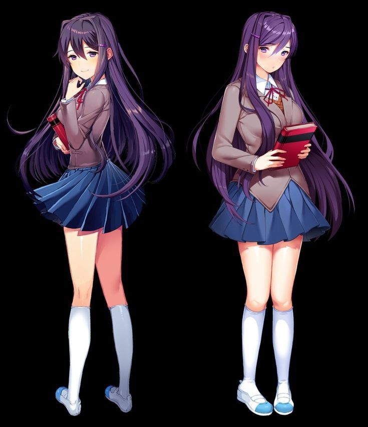 Ddlc Sprites, Yuri Ddlc, Oki Doki, Just Monika, Body Outfit, Yumeko Jabami, Doki Doki Literature Club, Cute Games, Literature Club