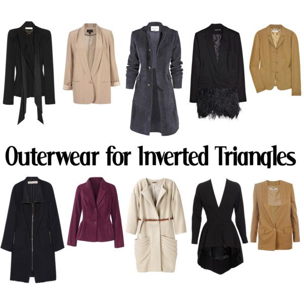 Outerwear for Inverted Triangles-AW by kittyfantastica on Polyvore featuring mode, Yves Saint Laurent, Lela Rose, Elizabeth and James, Alexander McQueen, Vanessa Bruno, STELLA McCARTNEY and See by ChloÃ© Inverted Triangle Body Shape Fashion, V Shape Body, Inverted Triangle Body Shape Outfits, Body Type Clothes, Triangle Body Shape Fashion, Inverted Triangle Fashion, Triangle Body Shape Outfits, Inverted Triangle Outfits, Types Of Body Shapes