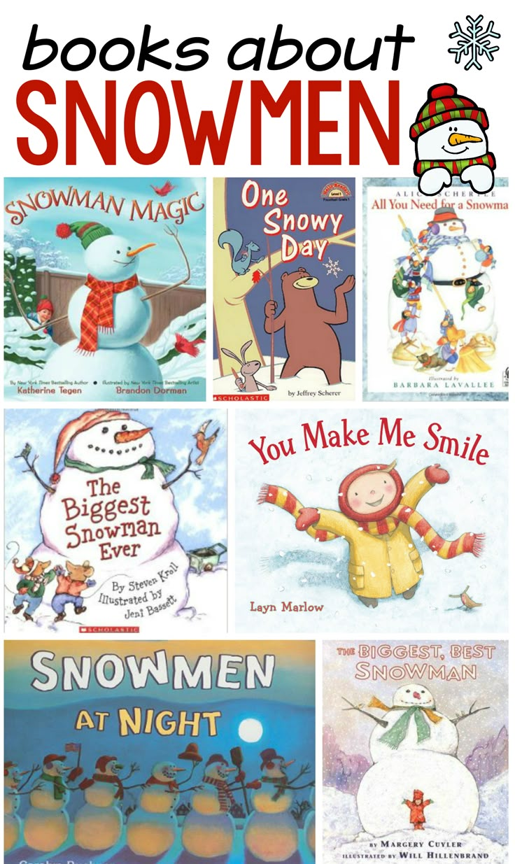 These are our favorite snowman books for preschool and kindergarten. We hope you find some new favorites! Snowman Books, Winter Speech Therapy, The Measured Mom, Snowmen At Night, Measured Mom, Series List, Snowmen Activities, Snowman Theme, Snow Theme