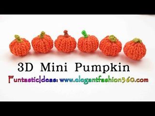 Rainbow Loom Pumpkin 3D mini Charms – Halloween-How to loom bands... | Rainbow Loom Fans | Bloglovin' Loom Pumpkin, Rainbow Loom 3d, Loom Band Animals, Loom Band Charms, Wonder Loom, Pumpkin 3d, Crazy Loom, Loom Bands Tutorial, Loom Band Patterns