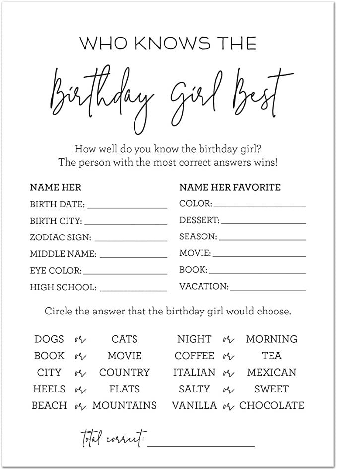 What To Do Birthday Ideas, What To Do In A Birthday Party, Do You Know The Birthday Girl, What To Do On Birthday Party, Who Know The Birthday Girl The Best, Sweet 16 Birthday Party Ideas At Home, Birthday Idea Themes, Who Knows The Bday Girl Best, Who Knows The Birthday Girl Best Free