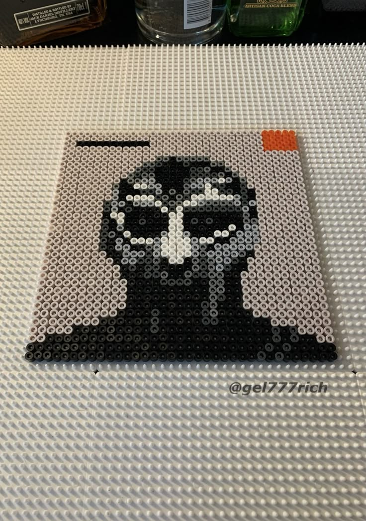 an image of a lego darth vader star wars character made out of legos