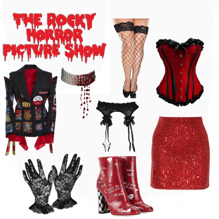 rockyhorror rockyhorrorpictureshow rockyhorroroutfit whatidwearinmovie whatidwear Rocky Horror Picture Show Inspired Outfits, What To Wear To Rocky Horror Show, Rocky Horror Show Outfits, Rocky Horror Picture Show Characters Halloween Costumes, Rocky Horror Halloween Costume, Rocky Horror Fancy Dress, Rockie Horror Picture Show Costume, Rocky Horror Picture Show Costume Ideas, Rocky Horror Picture Show Outfit Ideas